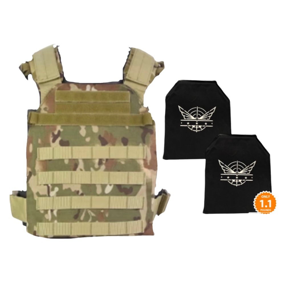 2 Level IIIA UHMWPE Soft Armor Plates | Camo