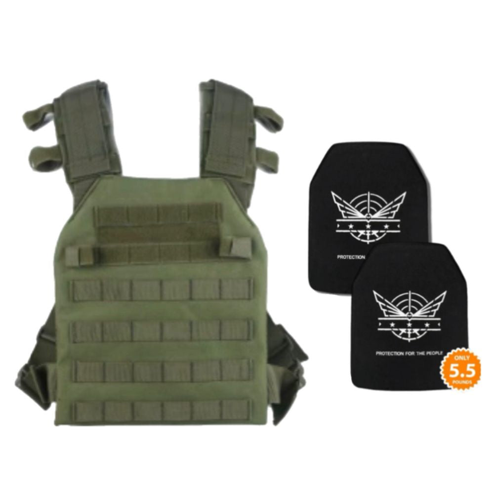 2 Level IV Silicon Carbide Plates | OD Green