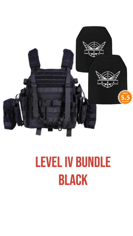 Level IV bundle with fully loaded plate carrier in Black