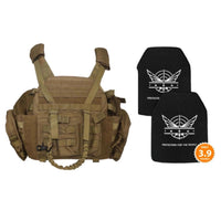 2 Level III+ Silicon Carbide Plates | Coyote Tan