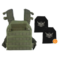 2 Level IIIA UHMWPE Soft Armor Plates | OD Green