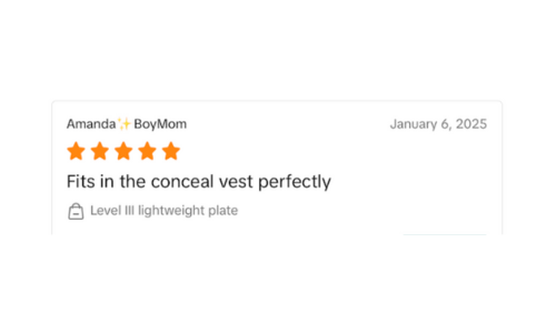 Customer review of Level III plate. Level IV plate review 