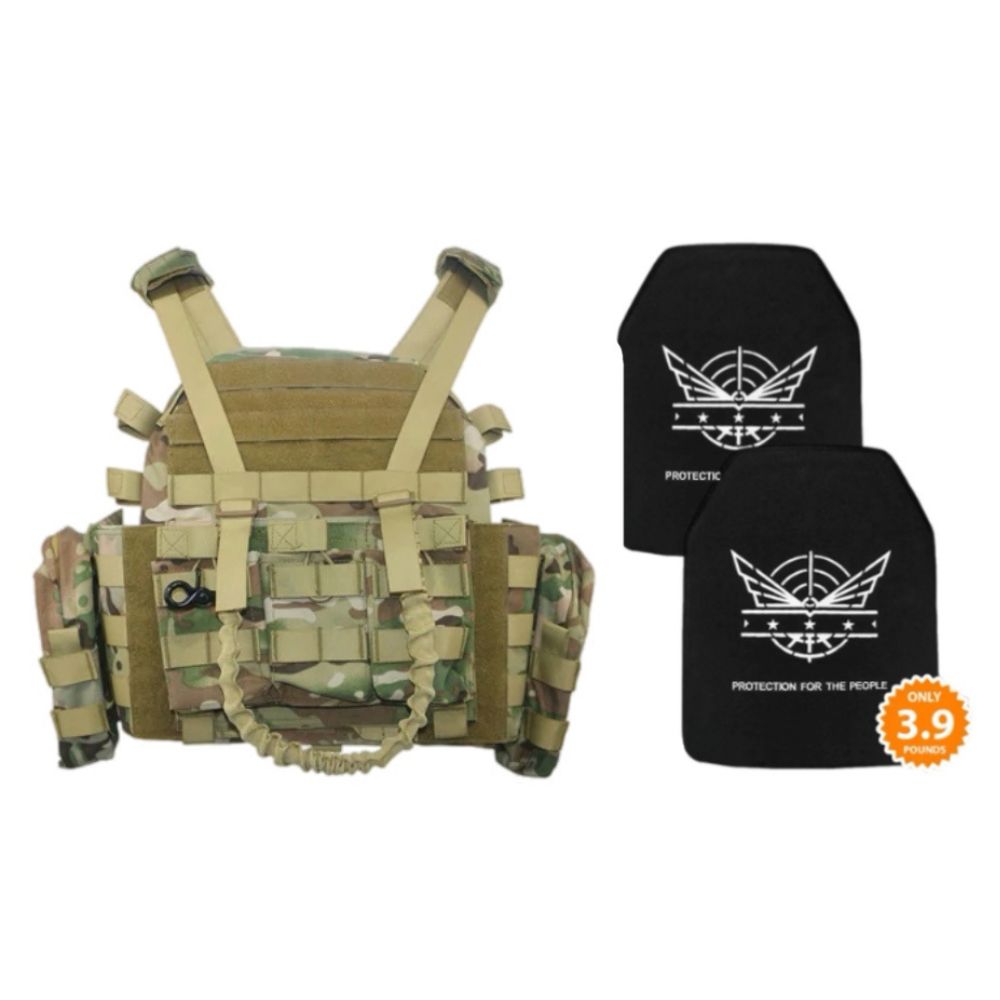 2 Level III+ Silicon Carbide Plates | Camo