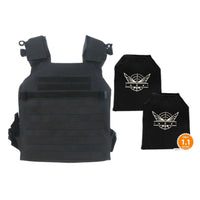 2 Level IIIA UHMWPE Soft Armor Plates | Black