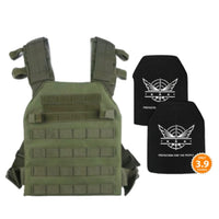 2 Level III+ Silicon Carbide Plates | OD Green