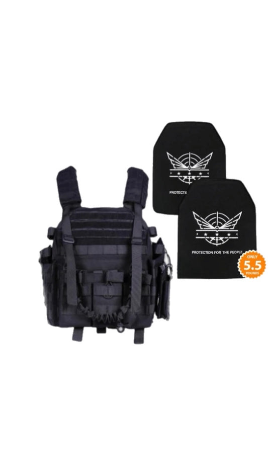 Level IV bundle with plate carrier in Black