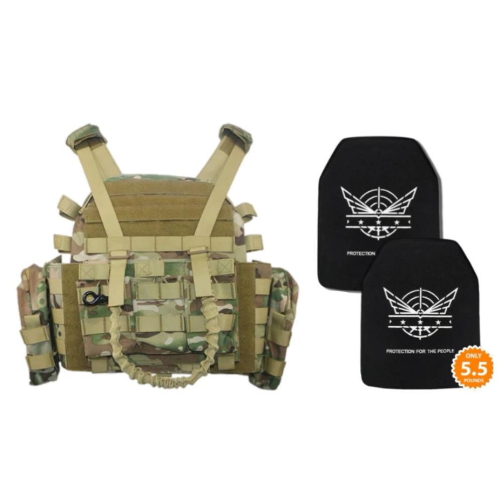 2 Level IV Silicon Carbide Plates | Camo