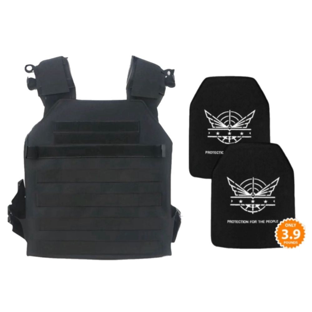 2 Level III+ Silicon Carbide Plates | Black