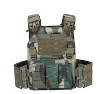 Woodland camo quick release plate carrier by Level 4 Armor