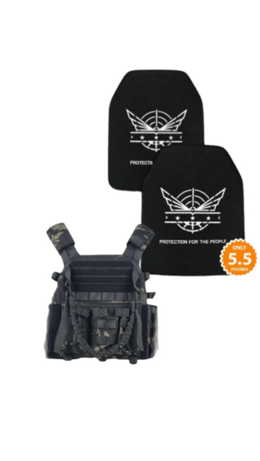 Level IV set with fully loaded plate carrier -Midnight Camo