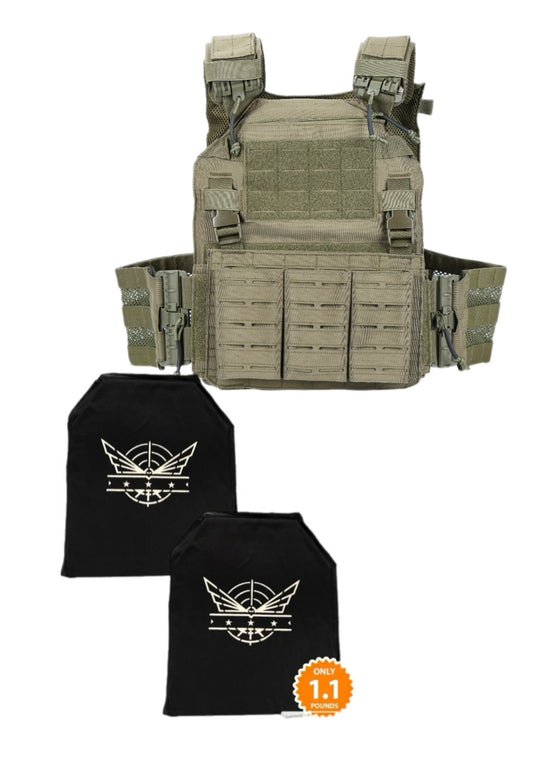 Level IIIA set with quick release plate carrier
