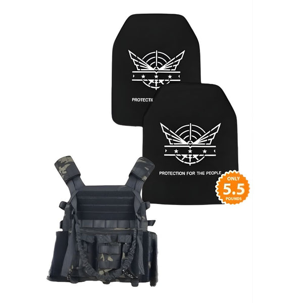 Level IV bundle with plate carrier in Midnight camo