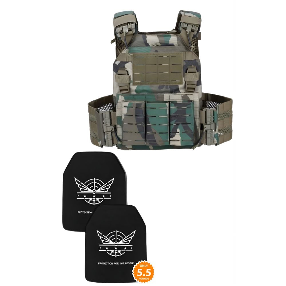 Level IV set with quick release plate carrier