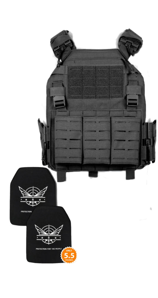 Level IV set with quick release plate carrier