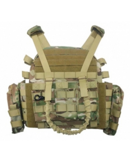 Fully loaded tactical plate carrier OD Green