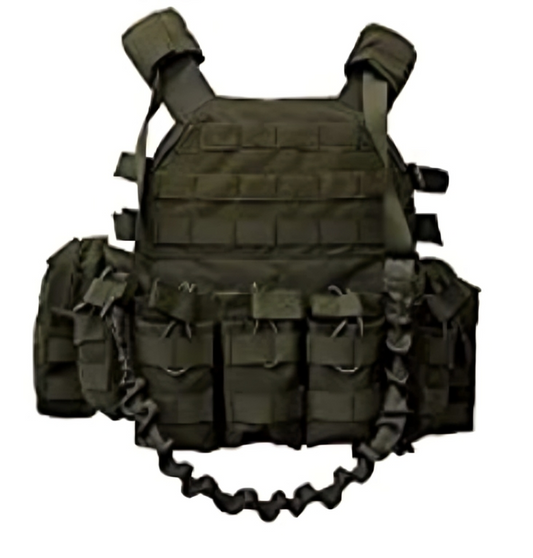 Fully loaded tactical plate carrier Multicam