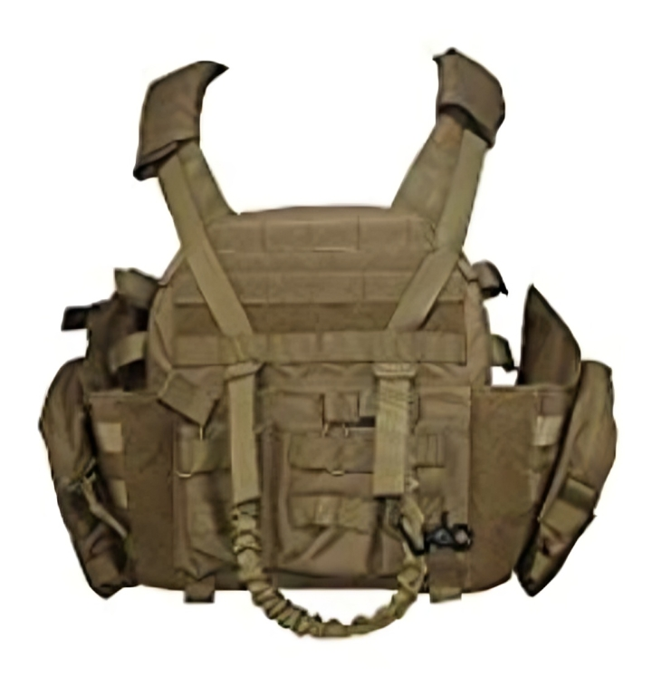 Fully loaded tactical plate carrier OD Green